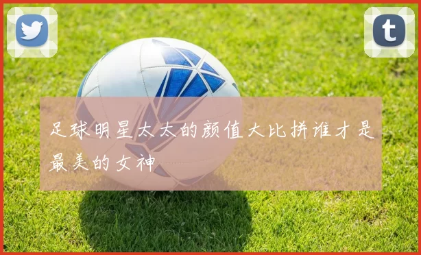 足球明星太太的颜值大比拼谁才是最美的女神