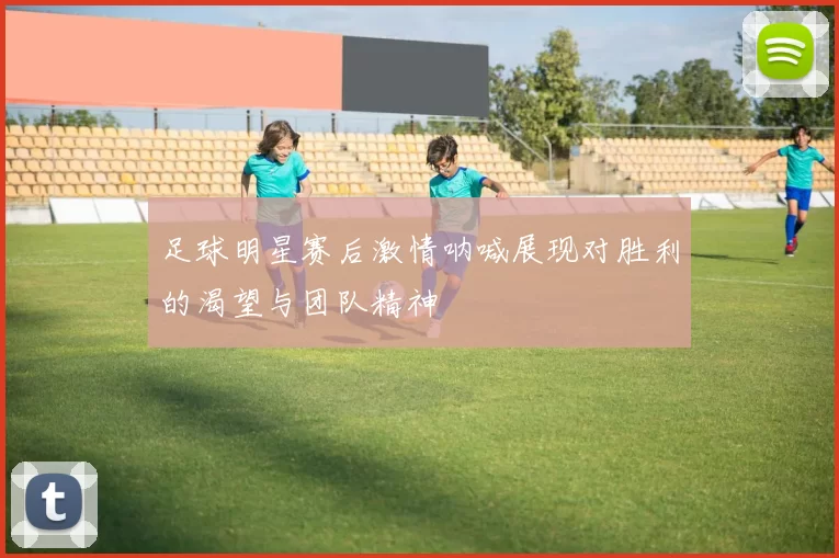 足球明星赛后激情呐喊展现对胜利的渴望与团队精神